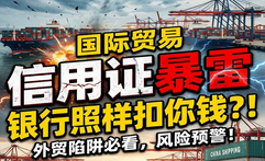 外贸信用证被骗几百万？货不对板银行却照样扣钱！湖北百思得律师教你紧急保命止付！